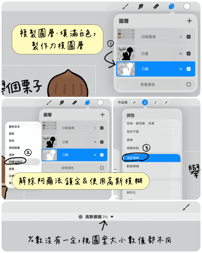 用 Procreate 製作貼紙白墨&刀模檔案|另附 Illustrator 教學 – YUANCHi